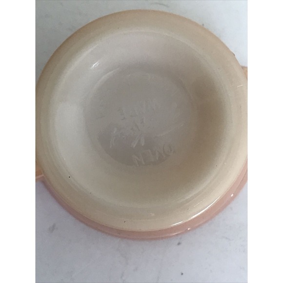 Creamer Fire King Vintage Peach Luster Ware Laurel Leaf‎ Design Iridescent - Picture 8 of 11